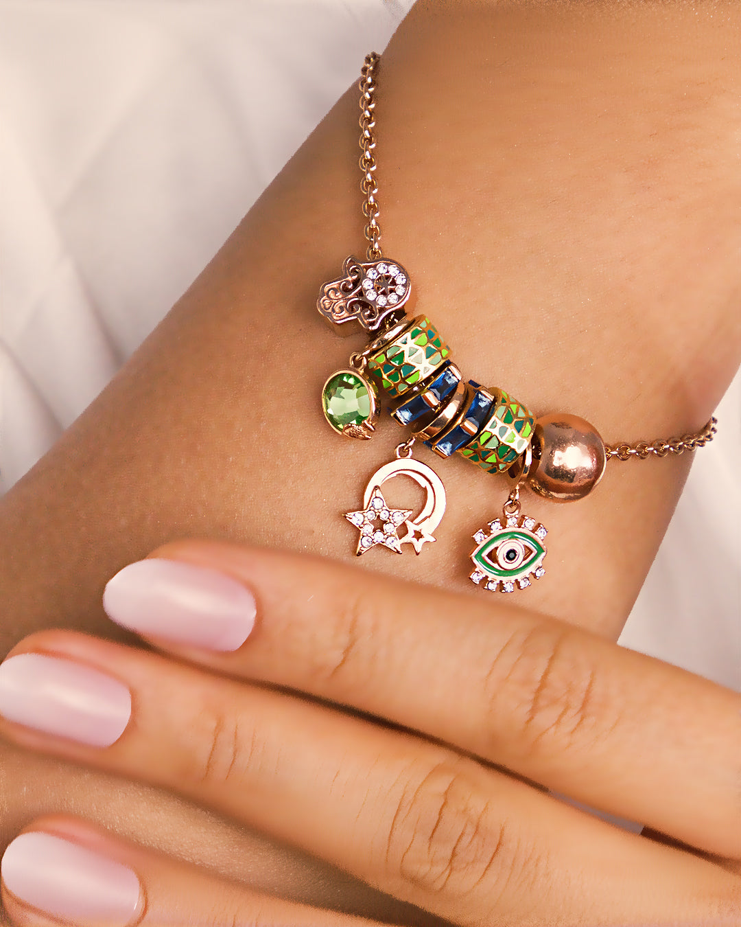 Emerald Aegis Bracelet