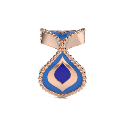 peacock-charm-rosegold
