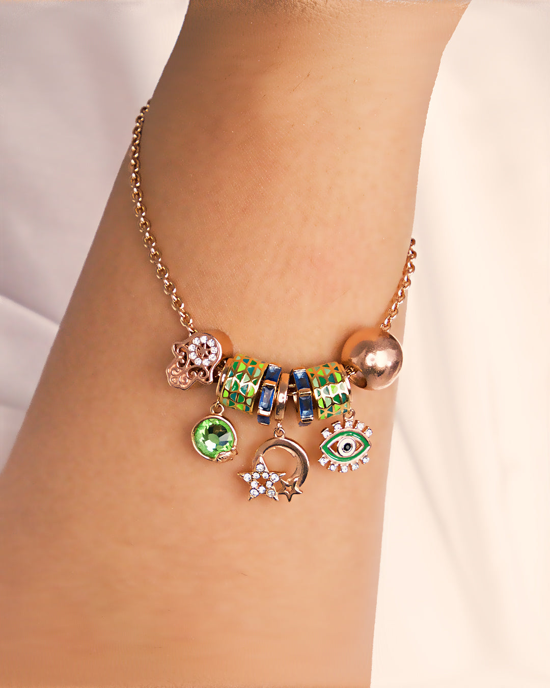 Emerald Aegis Bracelet