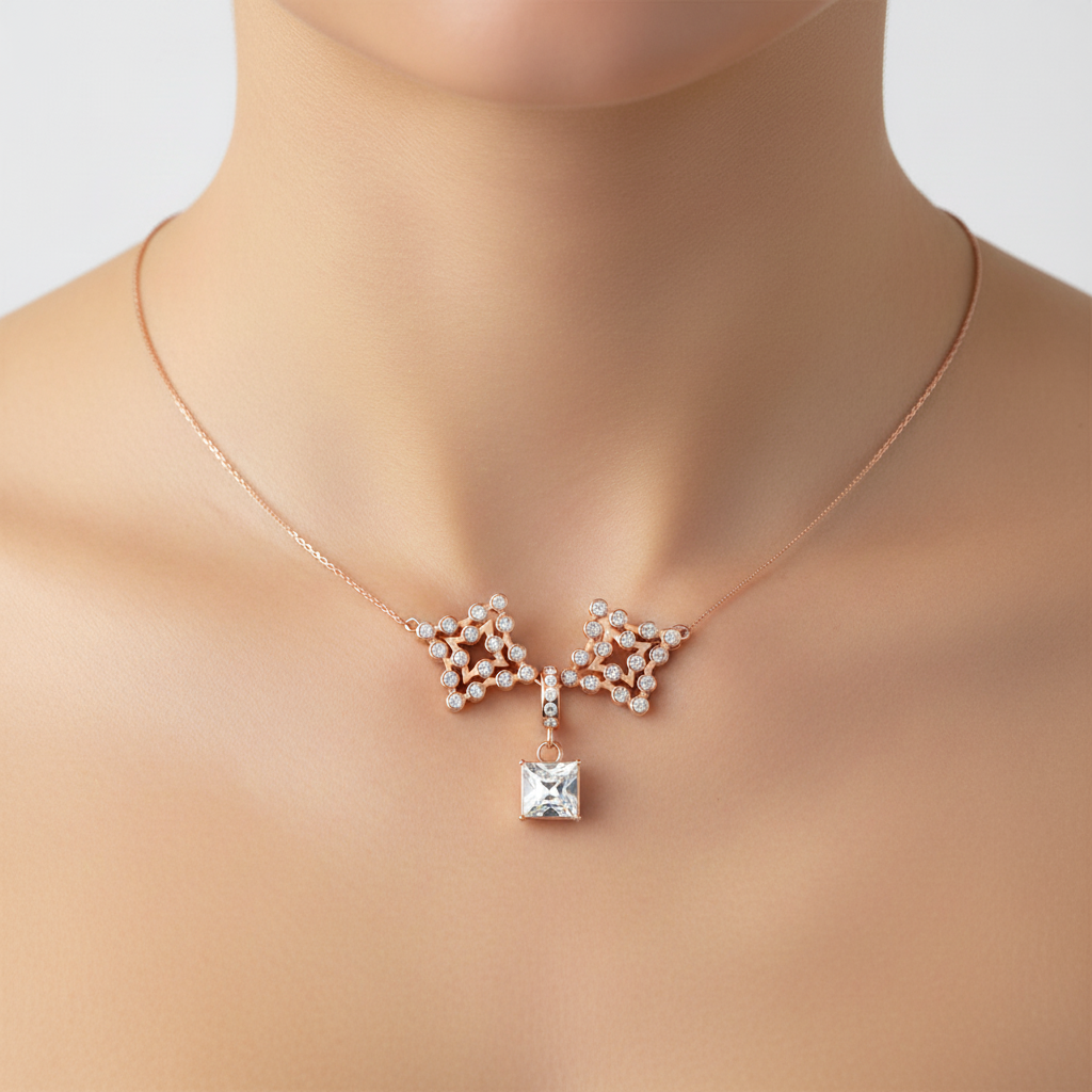 Radiant Bow Necklace