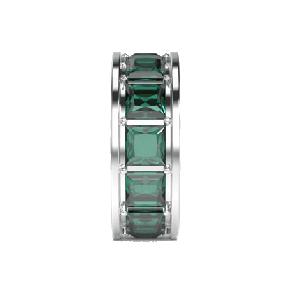 round-green-spacer-charm-silver