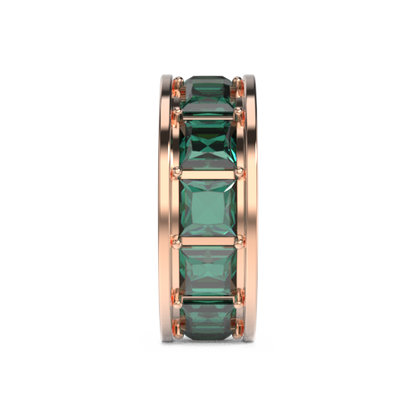 round-green-spacer-charm-rosegold
