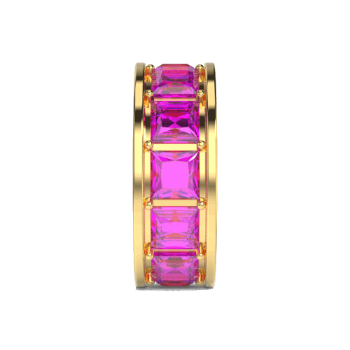 round-fuchsia-spacer-charm-gold