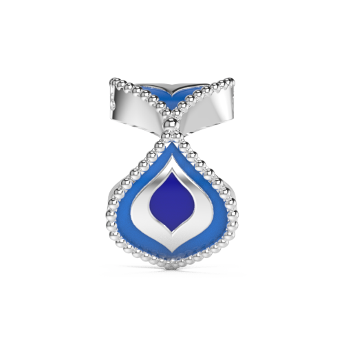 peacock-charm-silver
