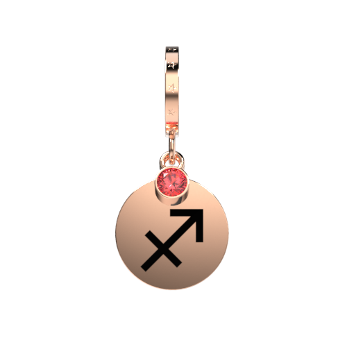 sagittarius-charm-rosegold
