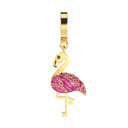 the-idyllic-flamingo-charm-gold