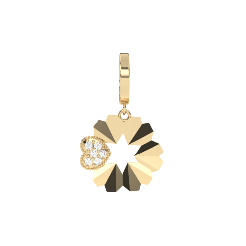 attention-in-love-charm-gold