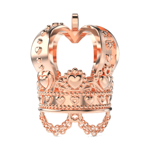 queen-of-my-heart-charm-rosegold